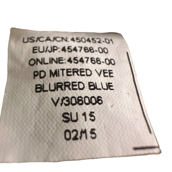 Gap Womens Size Medium Maxi Dotted Chevron Striped Mitered V-Neck Pockets Dress - Picture 5 of 14